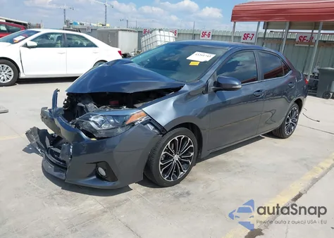 2015 Toyota Corolla S Plus из США, поврежденный, VIN 2T1BURHE9FC312236